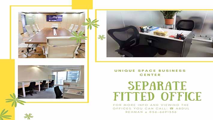 Separated Office-Fully Furnished-All Inclusive-DEWA, WIFI, Refreshments, Conference Room….